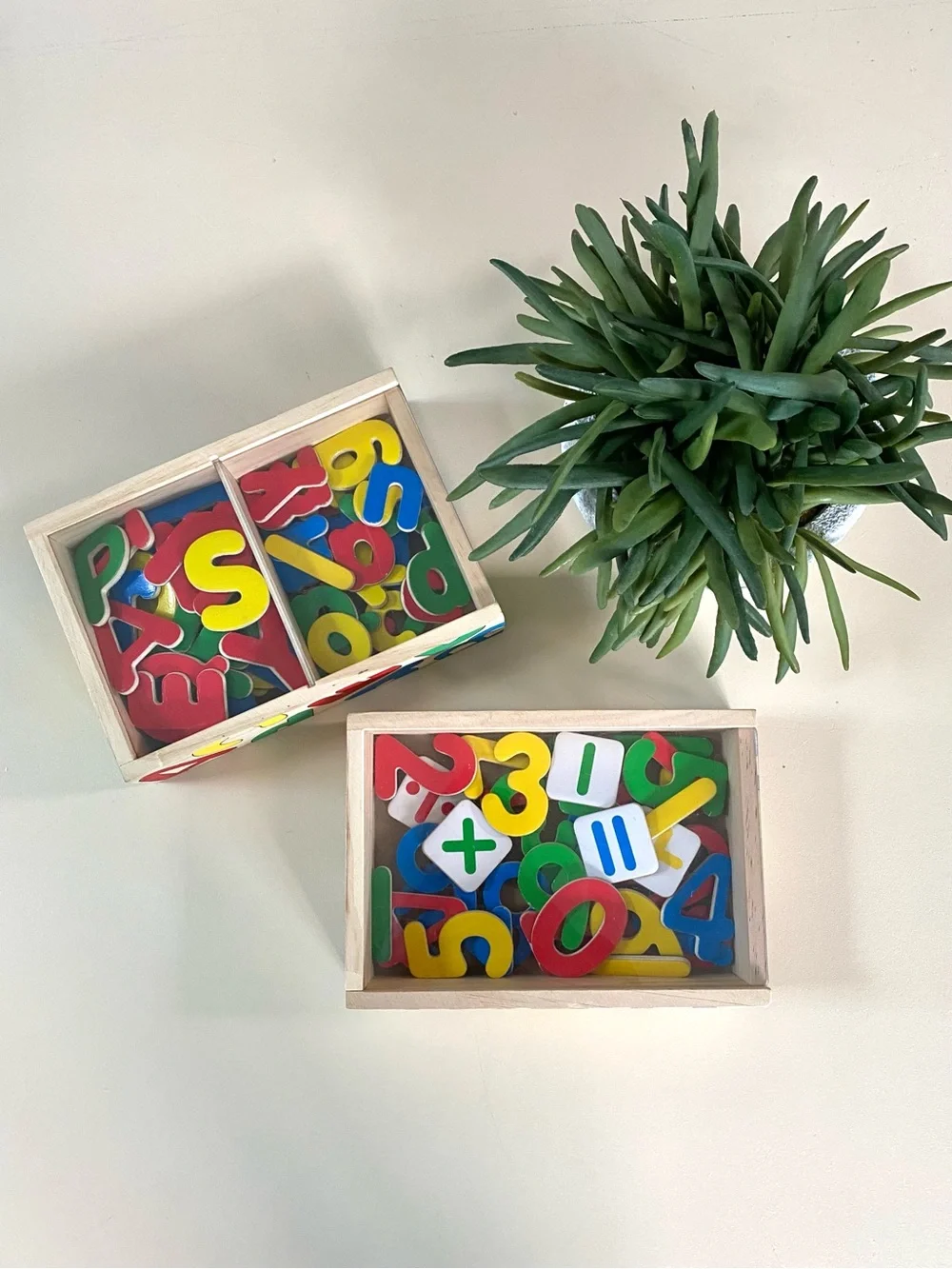 MELISSA & DOUG - Alphabet & Numbers Wooden Magnet Sets